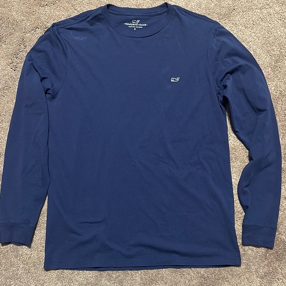 Vineyard Vines Men's Blue Long Sleeve Shirt - Picture 1 of 4